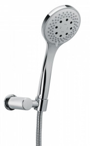 926/3 3 GETTI / 3 ФУНКЦИИ Душевой набор с поворотным кронштейном Ø мм. 100 3-х функциональный ручной душ и ммс. Шланг двойной блокировки 1500, конический 1/2 ”FF. Bongio Wellness