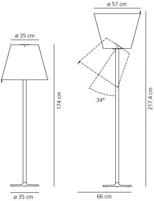 Artemide Регулируемый галогенный торшер Melampo 0577020a - Вид №1