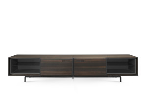 Шкаф для телевизора из шпона с раздвижными дверями