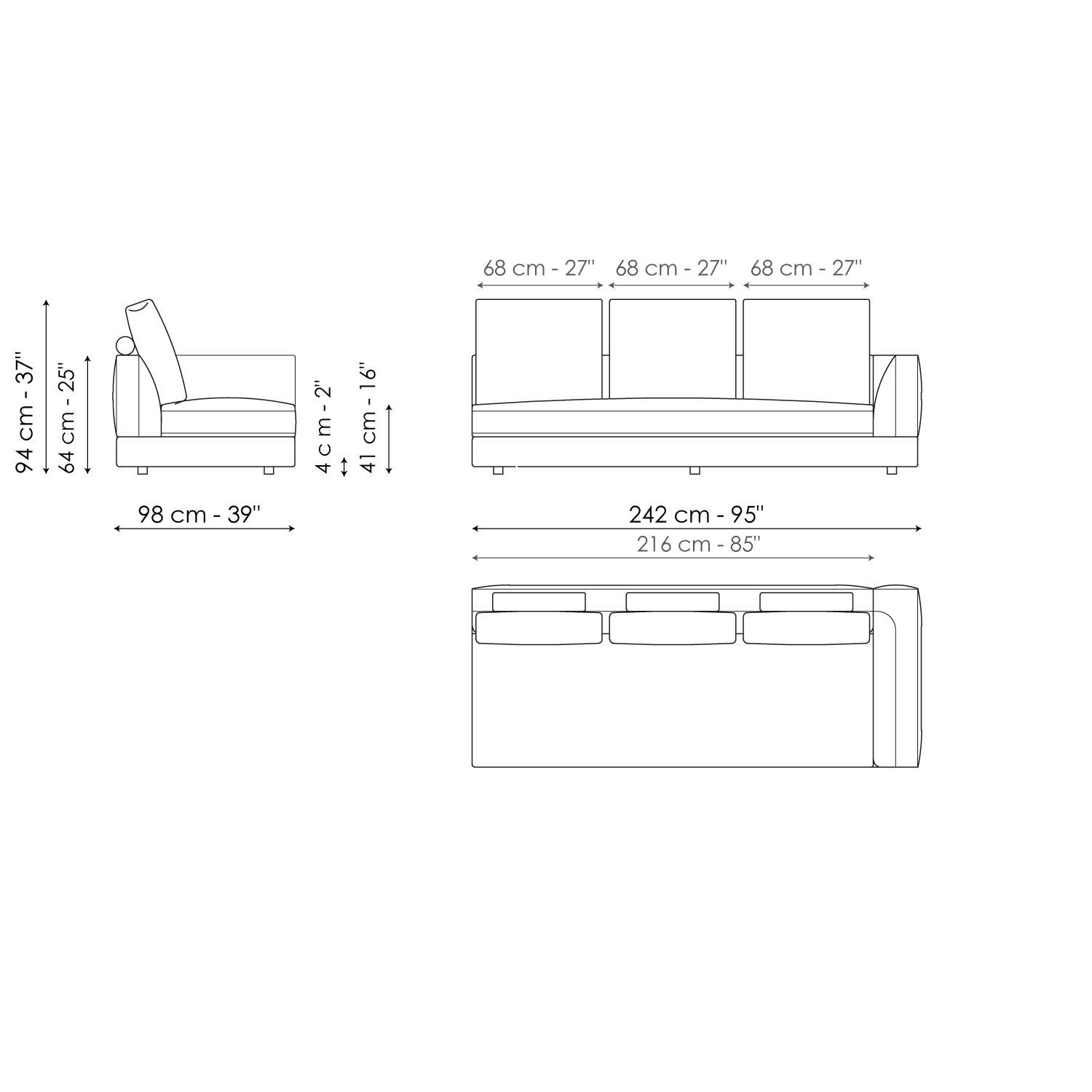 Ткань диван BONALDO LIAM ARCH-00067700 - Вид №50