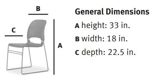 Штабелируемый стул для салазок Herman Miller LIMERICK ARCH-00049558 - Вид №11