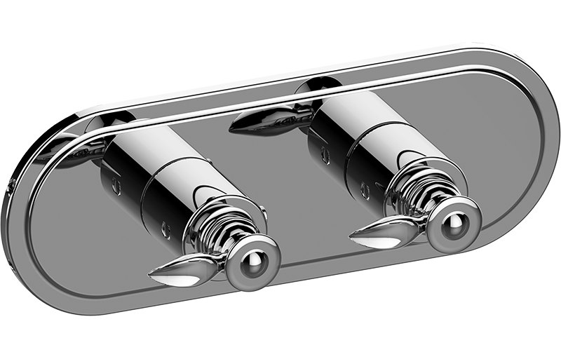 E-8086H-LM14E0-T Планка M-Series с 2 ручками - Внешняя часть GRAFF Topaz