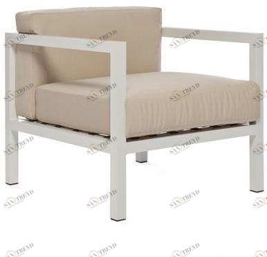 Il Giardino di Legno Садовое кресло из алюминия с подлокотниками Lui & lei Lei202