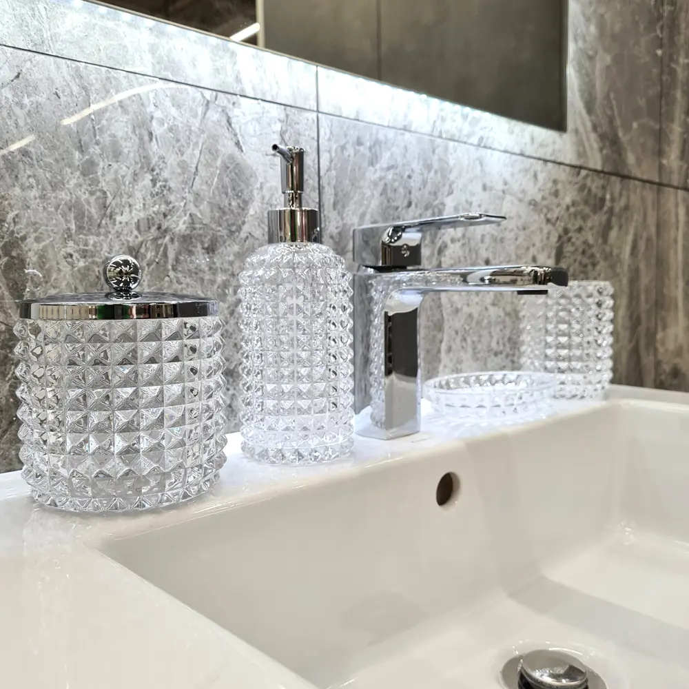 Стакан для зубных щёток PROFFI HOME Glass - прозрачный аксессуар для ванной 85323390 STLM-0999158 - Вид №4