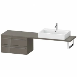 XL544808989 Шкафчик для компактной консоли X-Large #XL5448 700 x 478 мм Фланелево-серый глянцевый лак