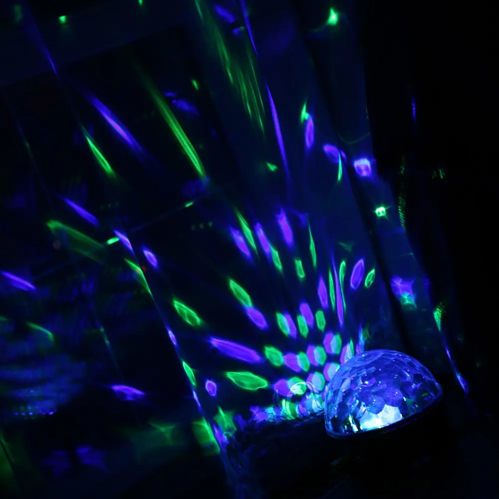 Диско-шар светодиодный 18x15 см 6 LED мультисвет MP3 SD пульт ДУ BALANCE STLM-2077311 - Вид №6