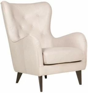 Sits Кресло с подголовником из кожи с подлокотниками Pola