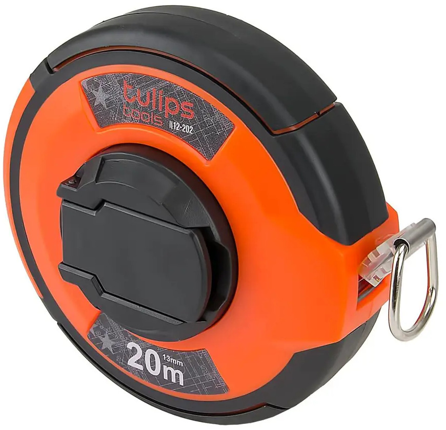 91363143 Рулетка геодезическая Tulips Tools II12-202 20 м x 13 мм STLM-0840074