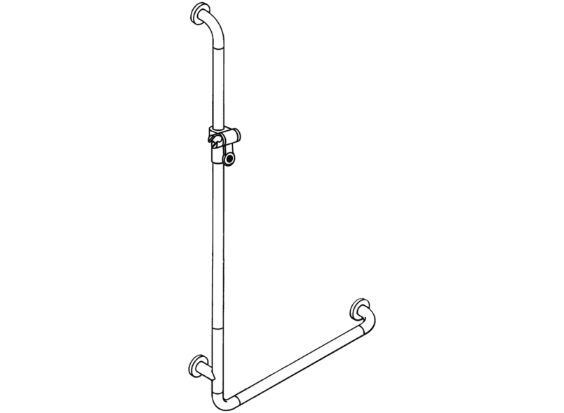 801.33.226 Угловая ручка с держателем для душа HEWI Greifen  - Вид №2