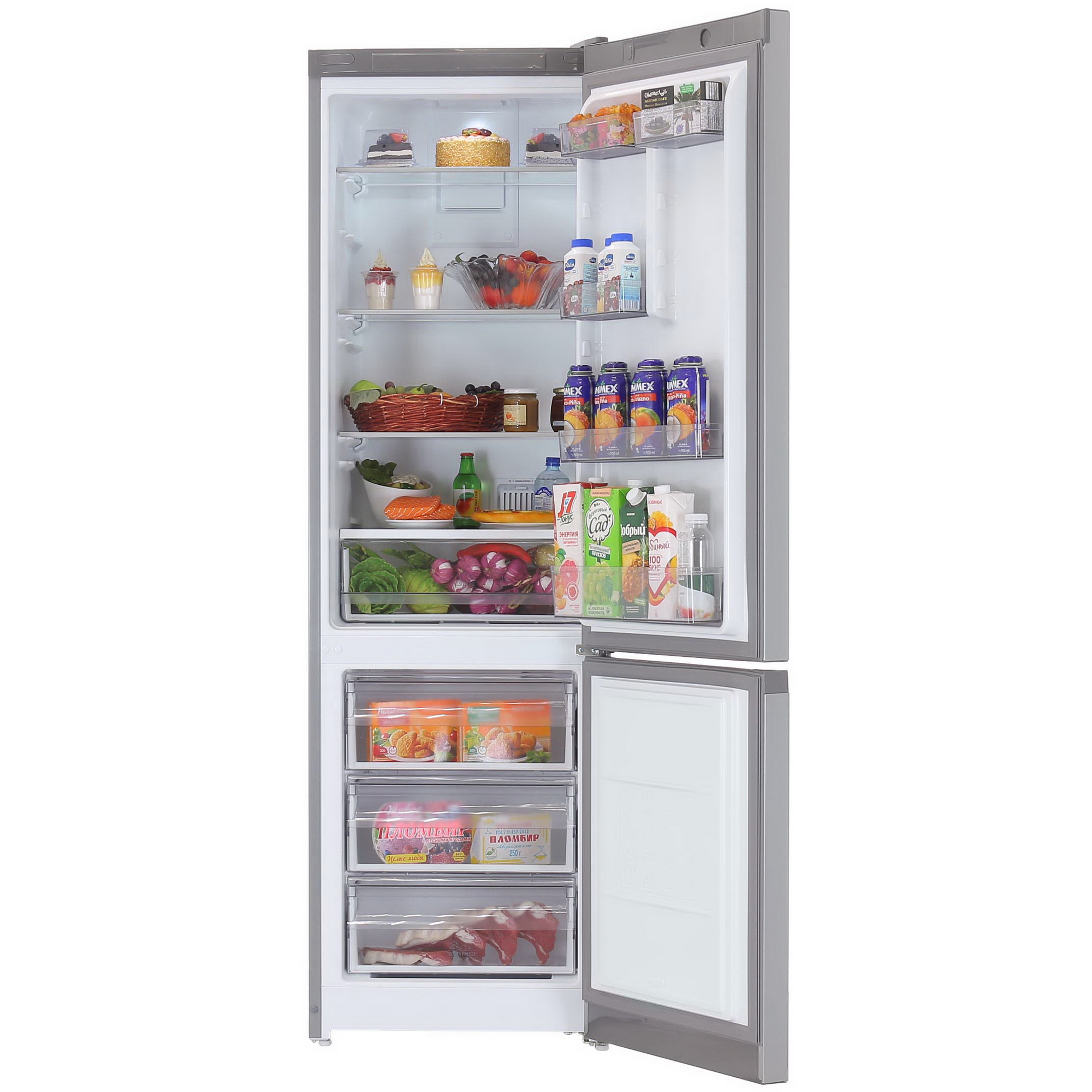 9027545 Холодильник с морозильником   Hotpoint HT 5200 S серый STDN-0037649 - Вид №5