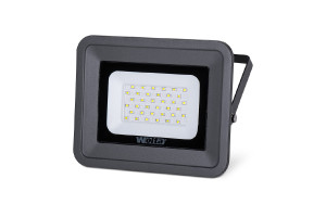 15784842 Светодиодный прожектор 5700K, 30W SMD,IP 65, цвет серый, слим WFL-30W/06 Wolta