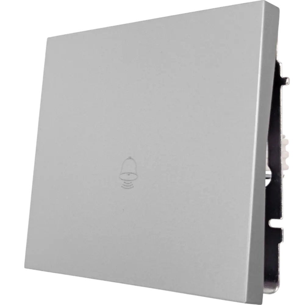 Кнопка дверного звонка Lezard Zima проводная, серый матовый 89398414 STLM-1577524 - Вид №1