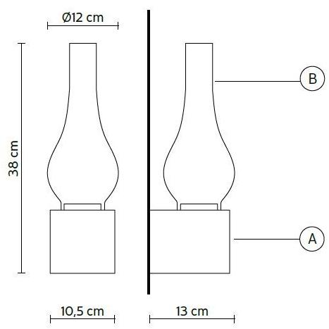 Karman Прямой свет бетонный настенный светильник Amarcord sun-id-1450360 - Вид №2