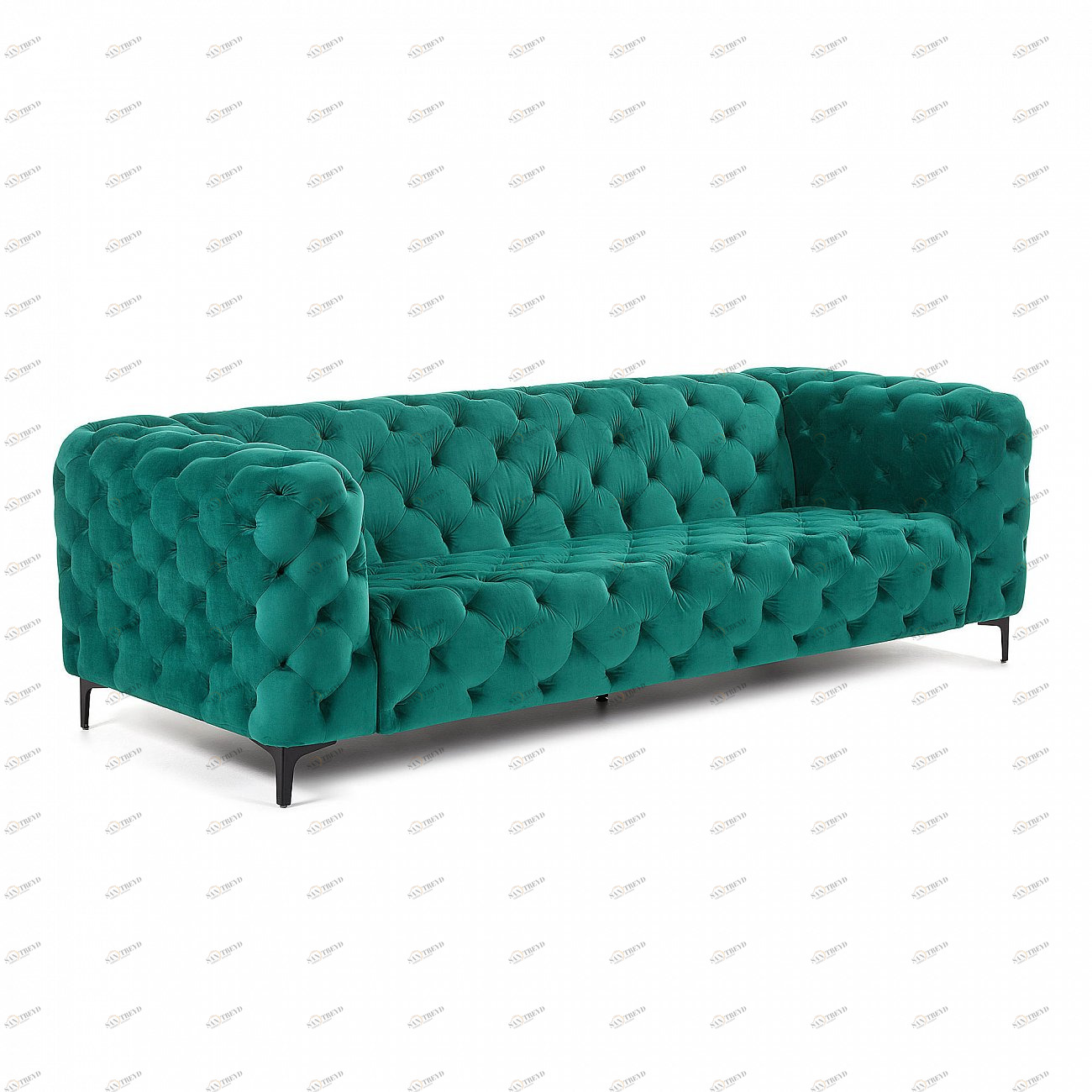 Диван Maisha трехместный зеленый от La Forma LA FORMA ДИЗАЙНЕРСКИЕ 288919 Зеленый 