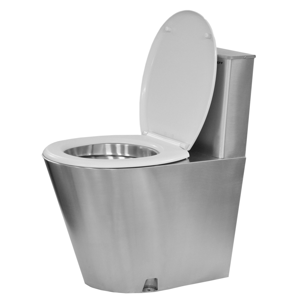 MF-221 Унитаз напольный с водяным баком Public Steel  - Вид №1