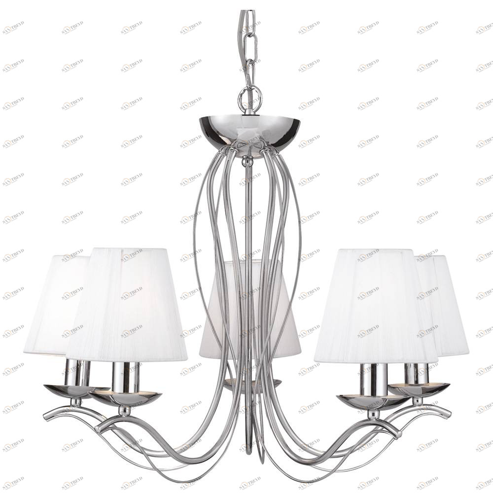 Подвесная люстра Arte Lamp Domain A9521LM-5CC ARTE LAMP ДИЗАЙНЕРСКИЕ, DOMAIN 056201 Белый 