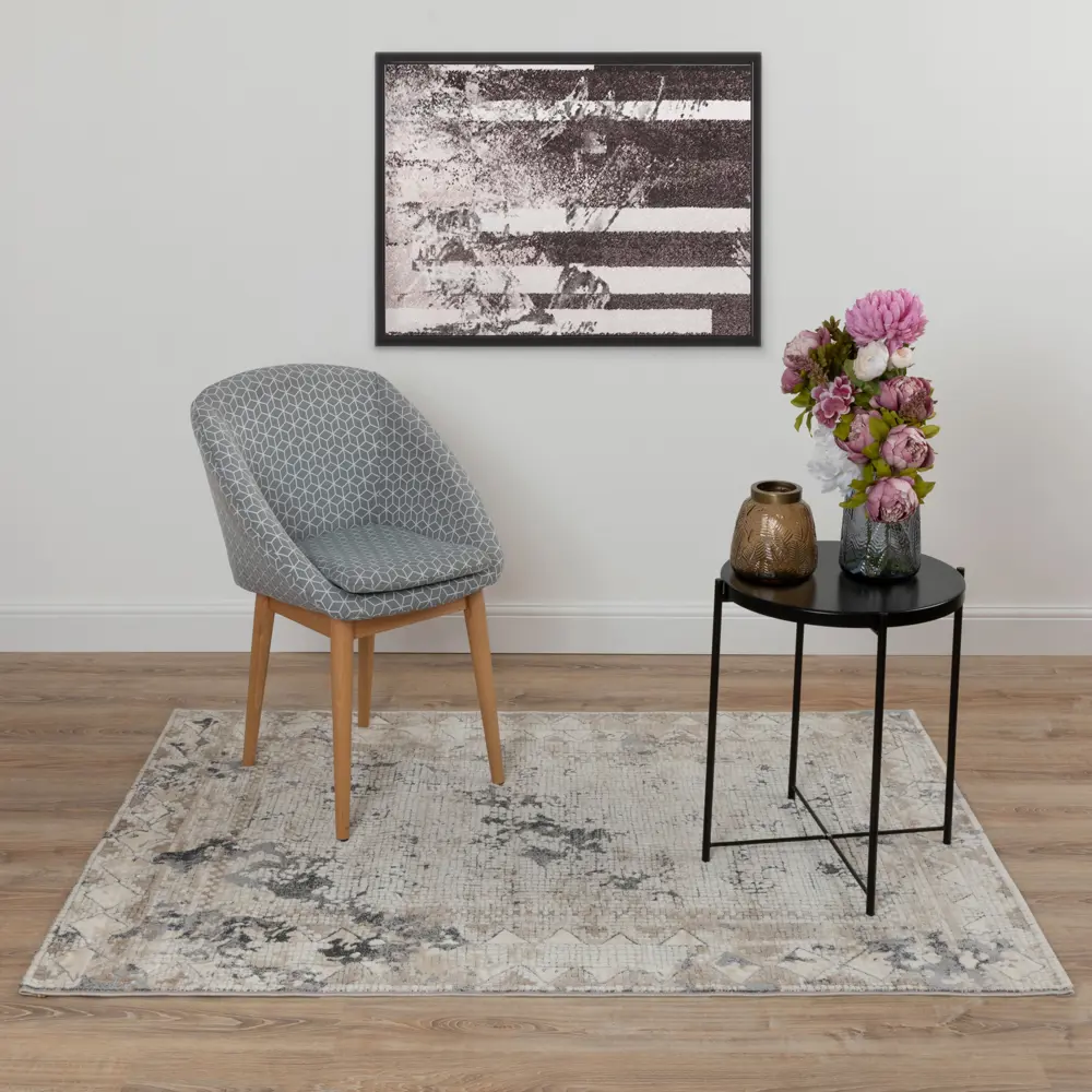 Ковер полипропилен Nika 0A863A 80х150 см цвет бежевый STLM-2039505 - Вид №4