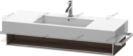 VE601502121 Тумбочка подвесная Vero #VE6015 1200 x 446 мм Орех темный декор Duravit