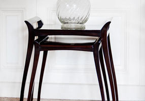 Gentry Home Туалетный столик Melrose из массива красного дерева  Гавана GH100643  - Вид №1