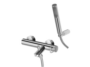 Открытый смеситель для ванны/душа с ручным душем