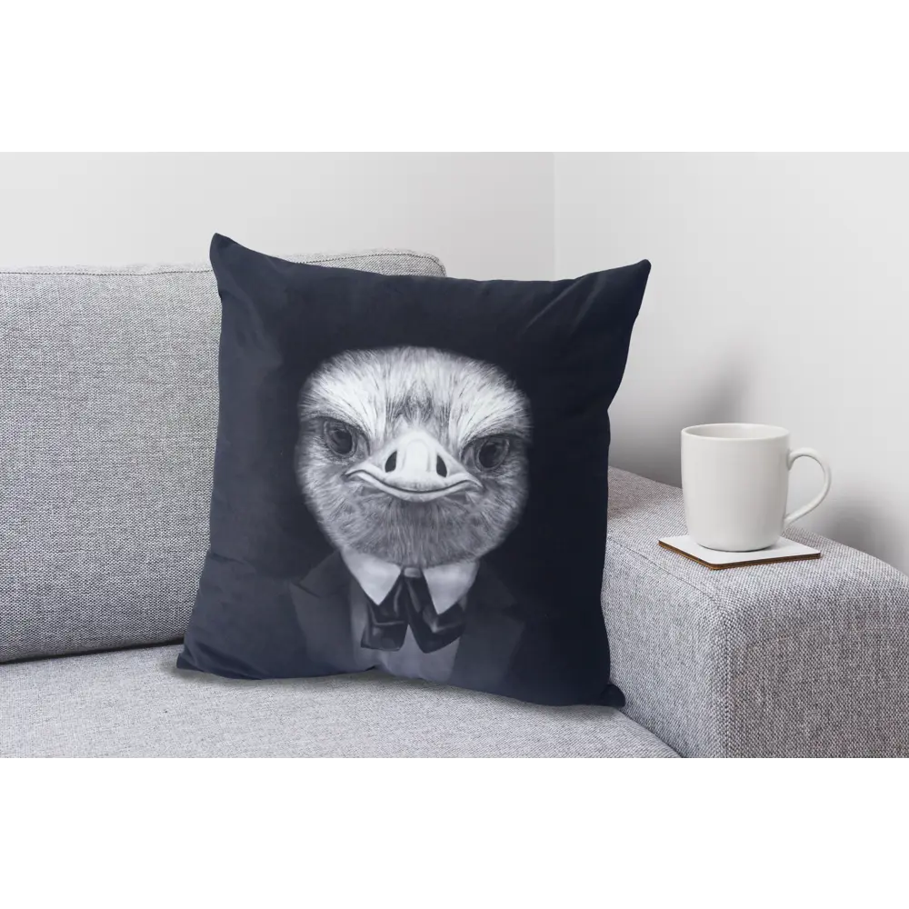 SEASONS Подушка «Страус» — черно-белый акцент для уюта 87000927 STLM-0072706 - Вид №3