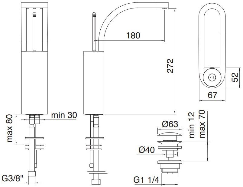 Rubinetterie Treemme Philo  7012  - Вид №1