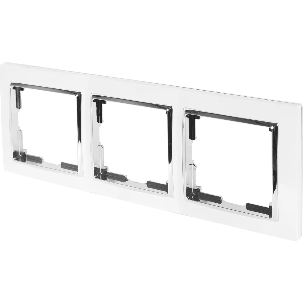 Рамка Werkel Snabb для трёх розеток — элегантное объединение в белом 82125365 STLM-0019694 - Вид №1