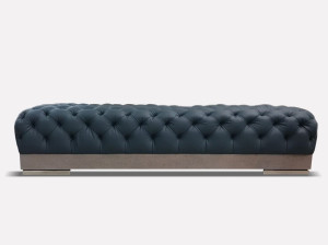 Кожаная мягкая скамейка из Капитона