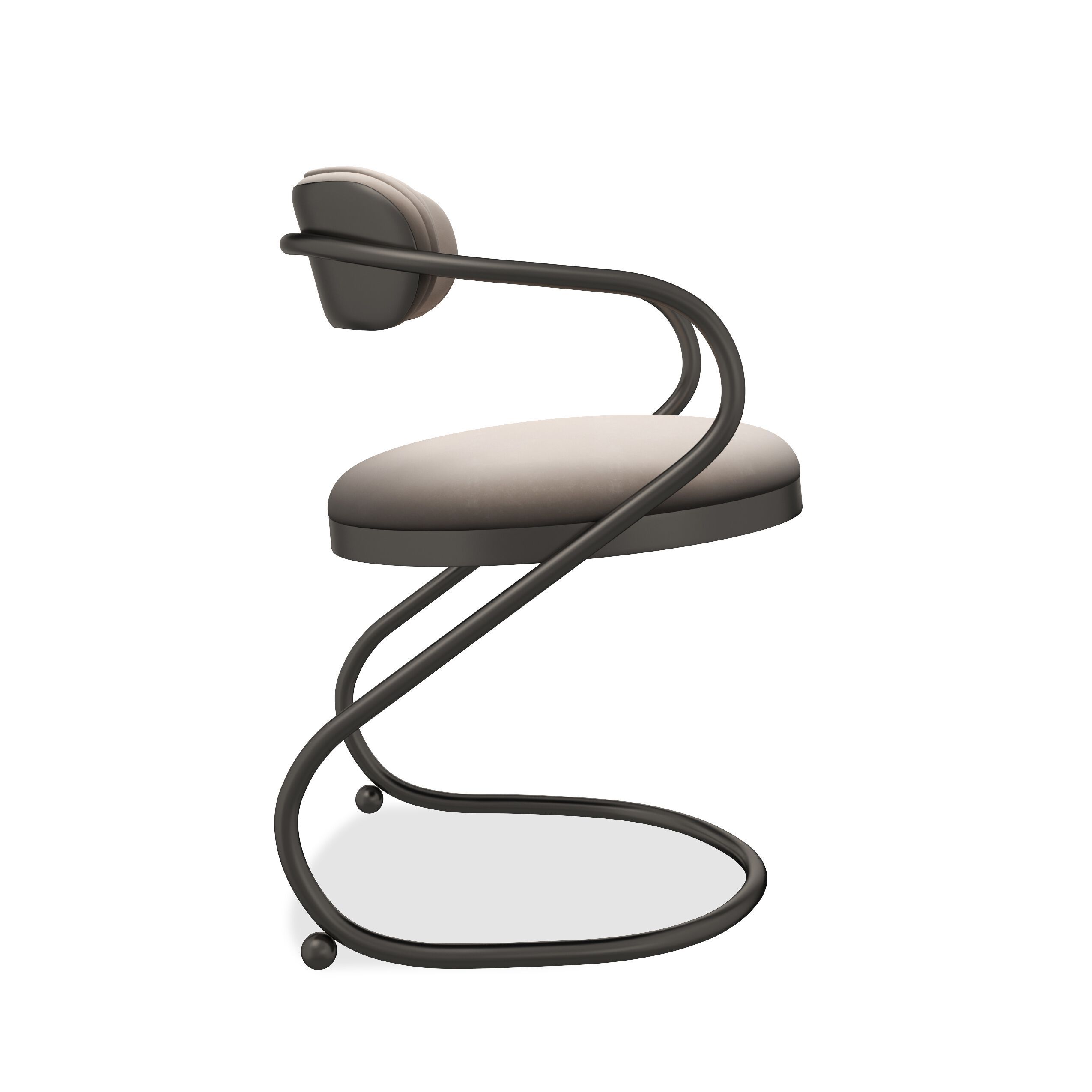 Металлический мягкий стул с открытой спинкой Caracole RETROSPECT ARCH-00103766 - Вид №12