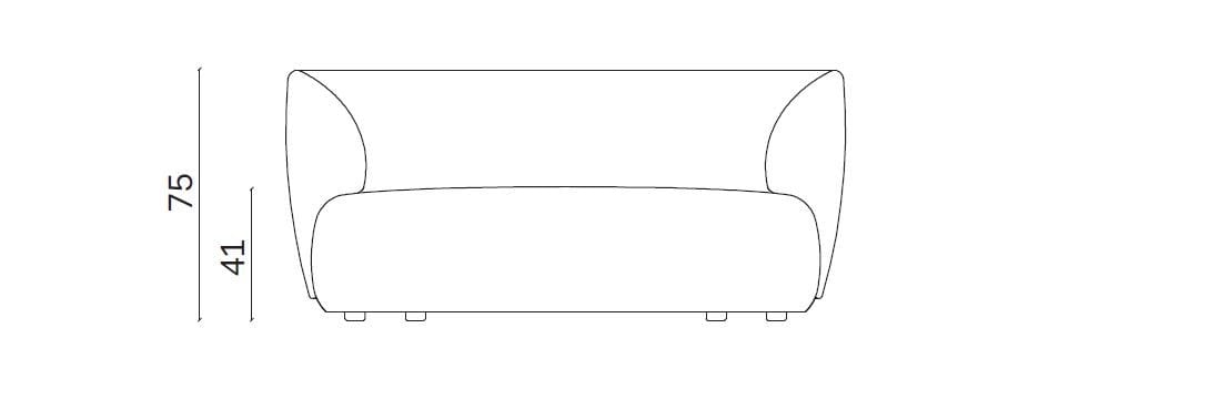 Съемный диван из ткани Novamobili Blossom ARCH-00068889 - Вид №4