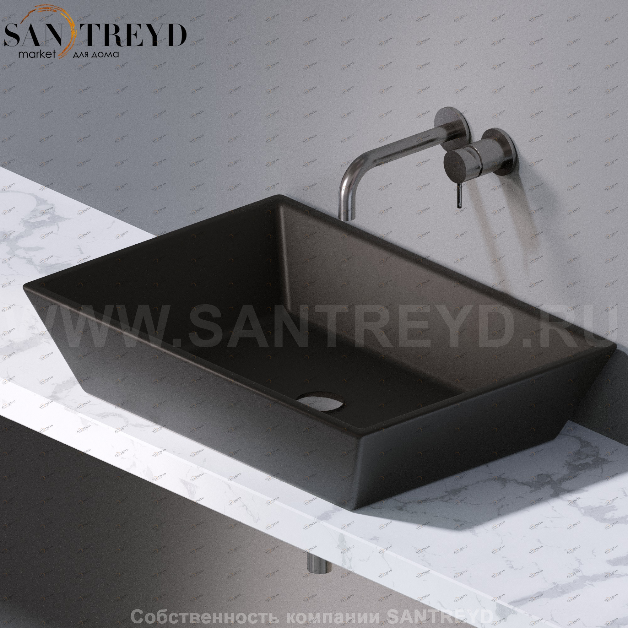 L292105 Накладная раковина на столешницу  прямоугольная A. e T. Italia PRISMA AeT ITALIA