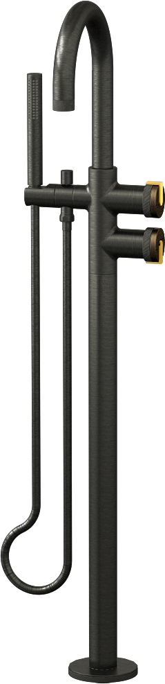 E-11554-R1VBB-L1AU-BOX Смеситель напольный отдельностоящий (внешняя часть) GRAFF MOD+