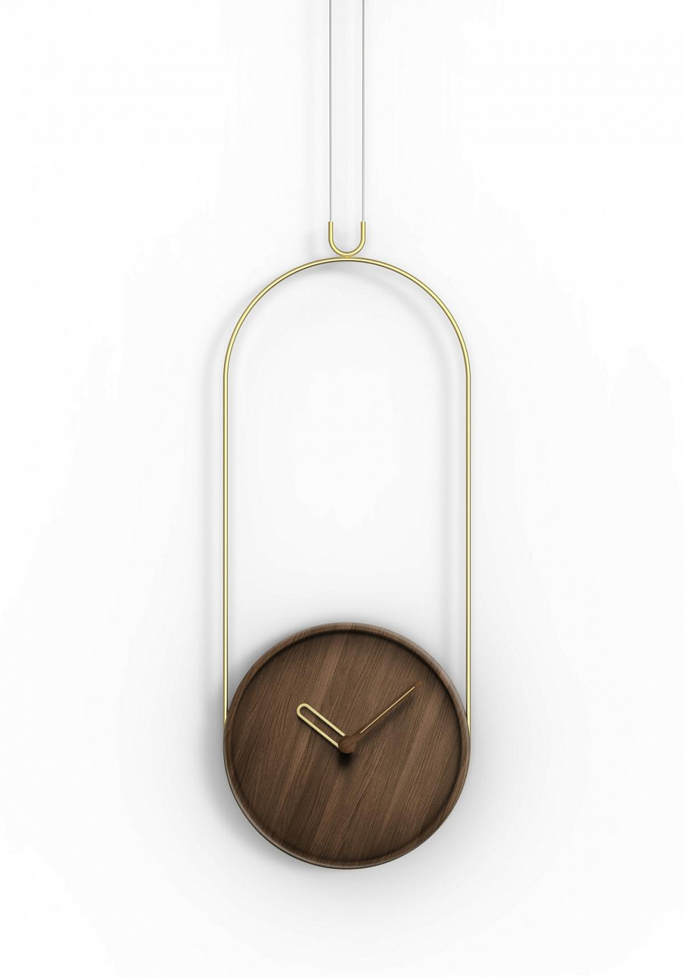 095644 Часы орех-латунь Nomon Colgante 