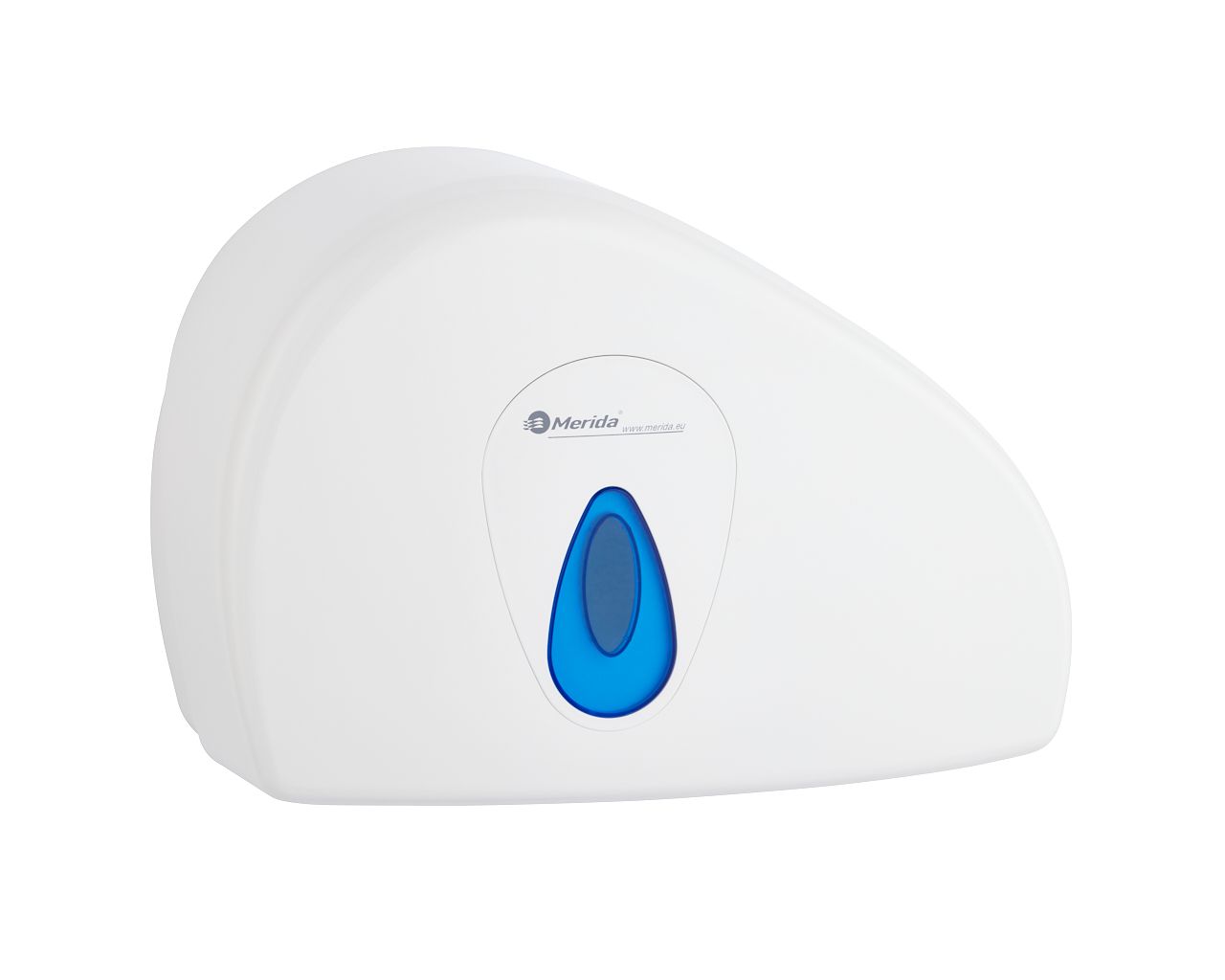 BTN202 Держатель рулона туалетной бумаги TOP DUO с держателем рулона, АБС-пластик, белый, синее окошко Merida 