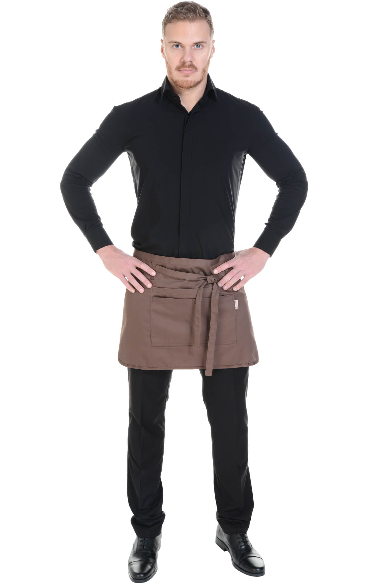 59843 Фартук  укороченный, цвет chocolate BARISTA  Одежда для официантов  размер  - Вид №6