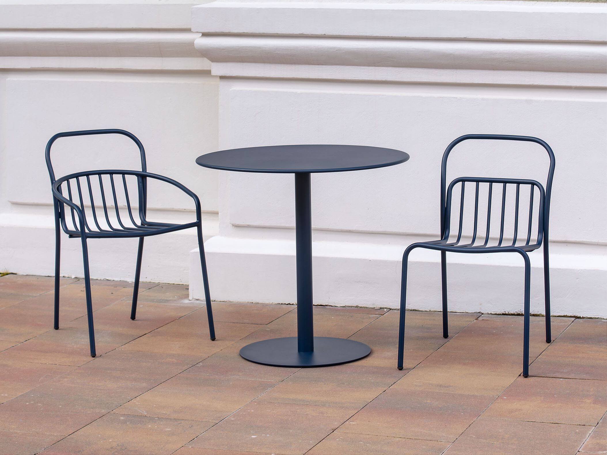 Стальной штабелируемый садовый стул с порошковым покрытием iSimar Cestat ARCH-00086010 - Вид №7