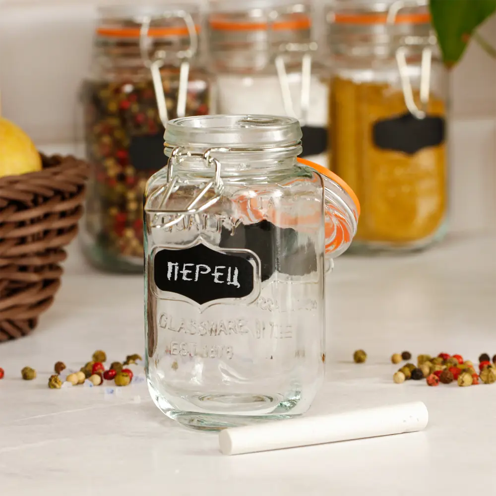 Набор банок для специй ESPRADO 0.14 л, стекло прозрачное, 4 шт. 89398561 STLM-1451170 - Вид №3