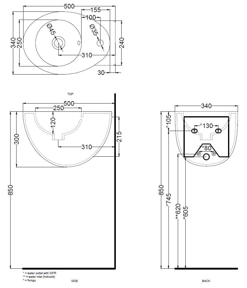 Керамическая подвесная раковина Ceramica Cielo банки ARCH-00046682 - Вид №2