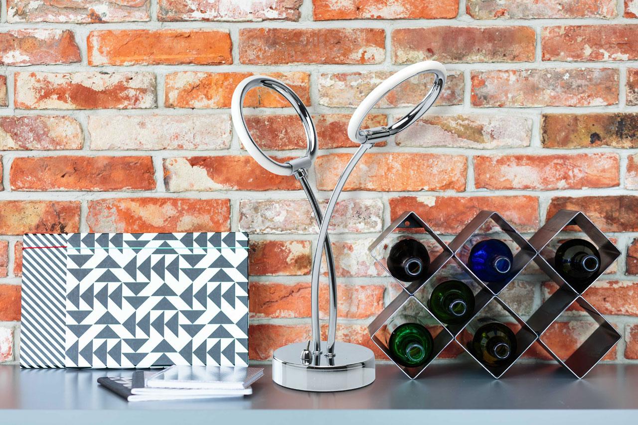 Настольная лампа De Markt Этингер 4 704031502 DE MARKT КЛАССИЧЕСКИЕ 194932 Прозрачный;хром  - Вид №1