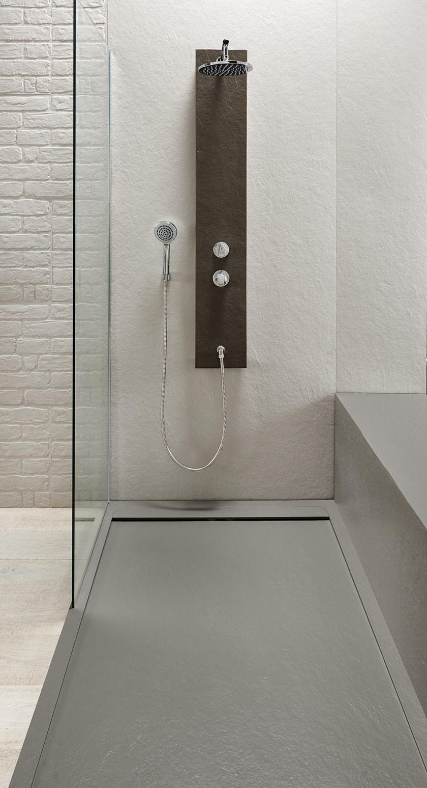 Acquabella Прямоугольный нескользящий душевой поддон в Akron © Slate sun-id-1486960 - Вид №3