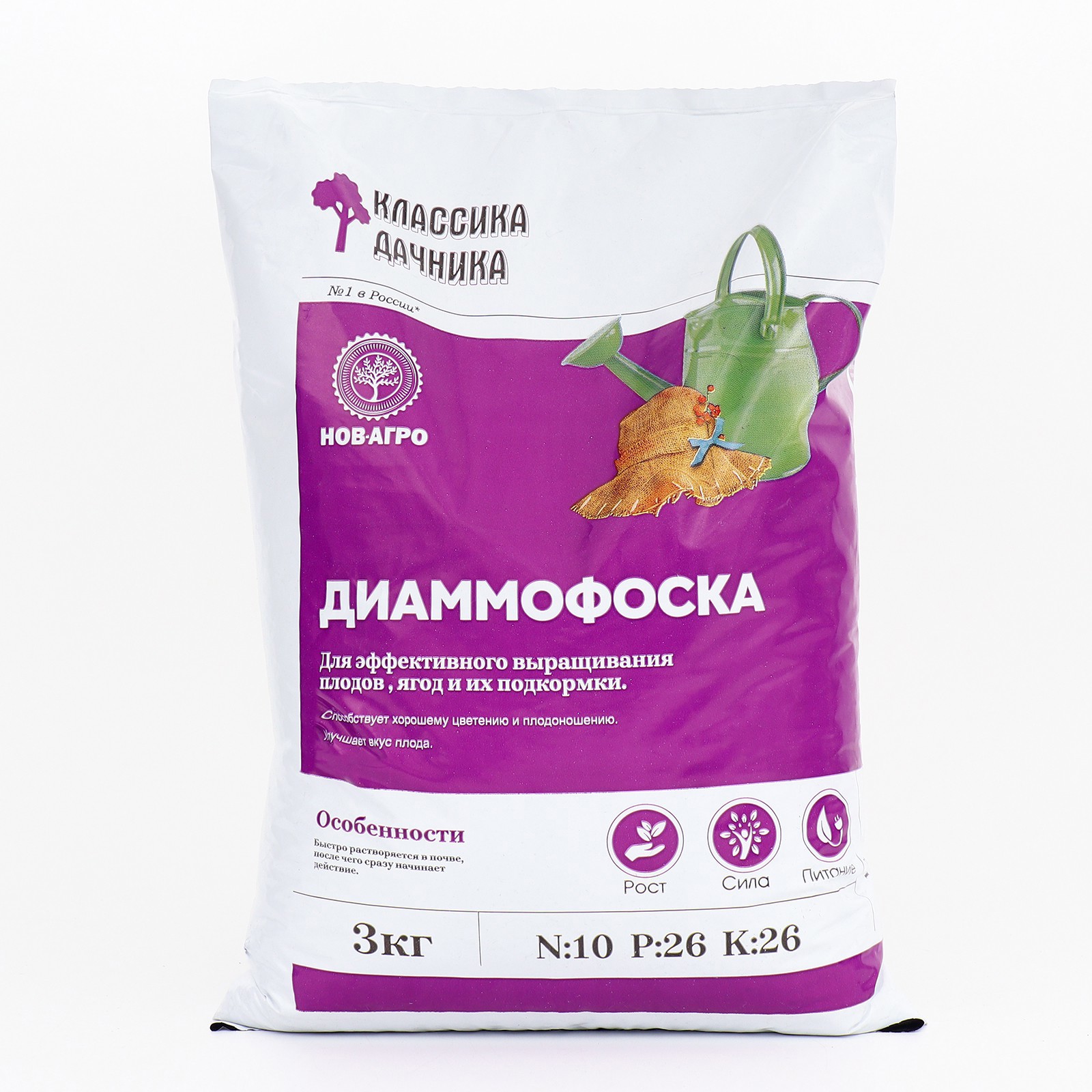 91083261 Удобрение минеральное Классика дачника Диаммофоска 3 кг STLM-0475360 НОВ-АГРО