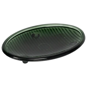 Мыльница SWENSA Clap — стеклянная овальная в изумрудном цвете 89380207