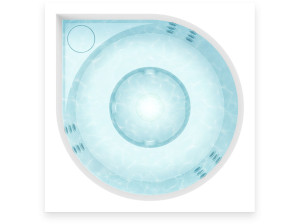 Открытый джакузи акриловые мини-бассейн