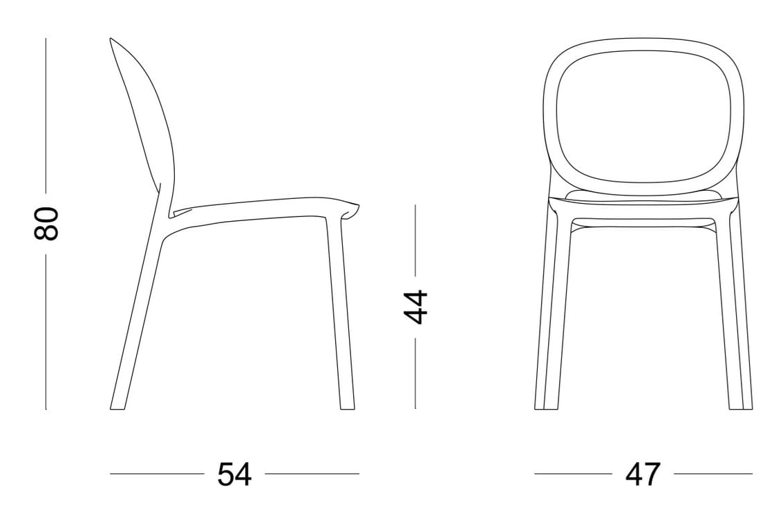 Штабелируемый стул из полипропилена S-CAB Hug ARCH-00042001 - Вид №22
