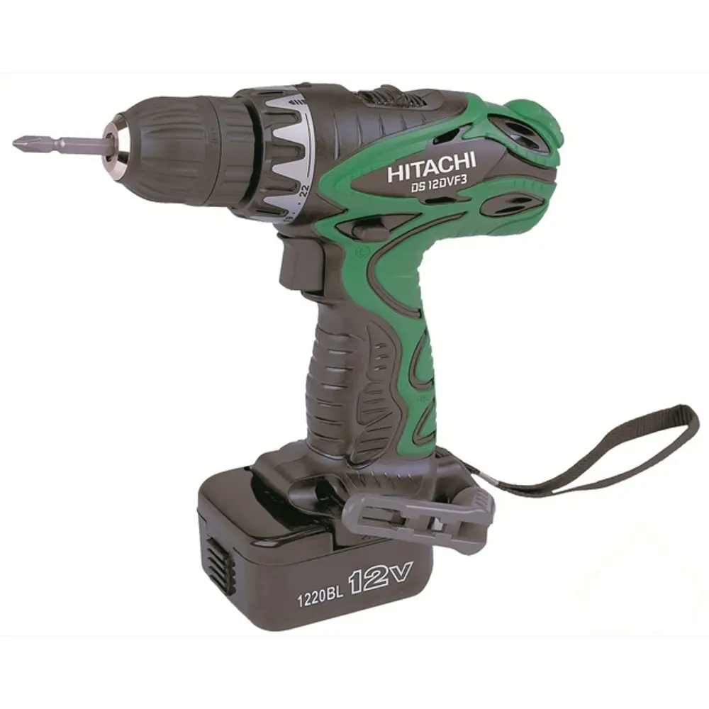 Шуруповерт Hitachi DS12DVF3, Ni-Cd 12 В, 1,5 Ач STLM-2090770