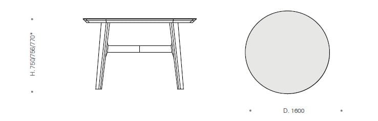 Круглый деревянный стол Kico Living Complements ARCH-00042884 - Вид №2