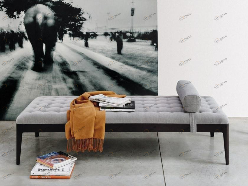 Porada Стеганая кушетка из ткани Eighteen sun-id-1498059