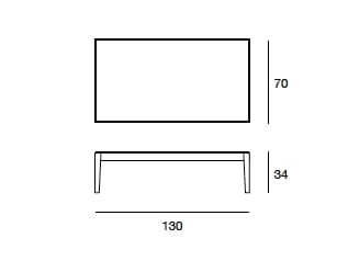 Низкий прямоугольный журнальный столик Pacini & Cappellini ARCH-00038222 - Вид №3