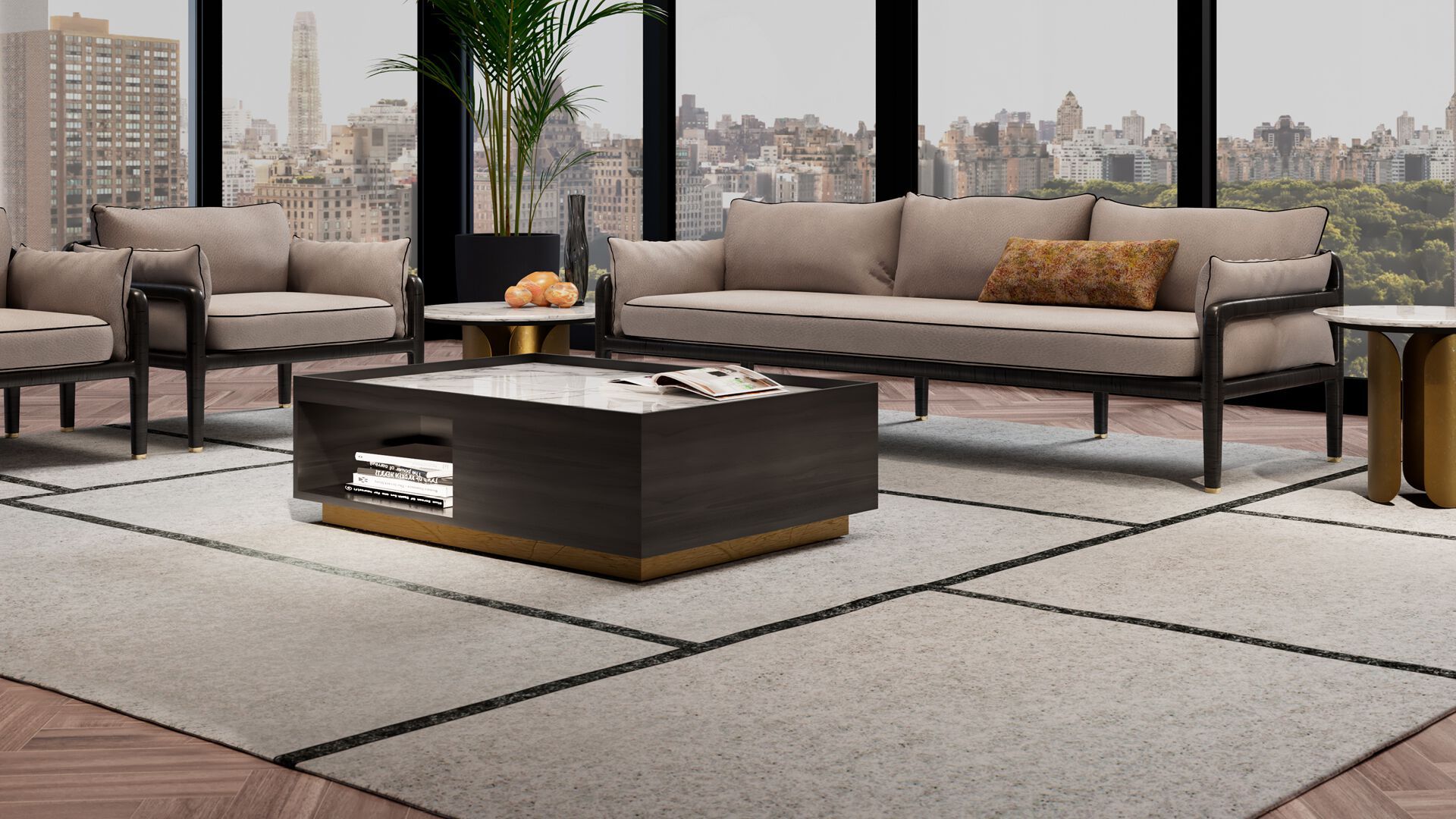 Журнальный столик с отсеком для хранения OPERA CONTEMPORARY LANCE ARCH-00143625 - Вид №2