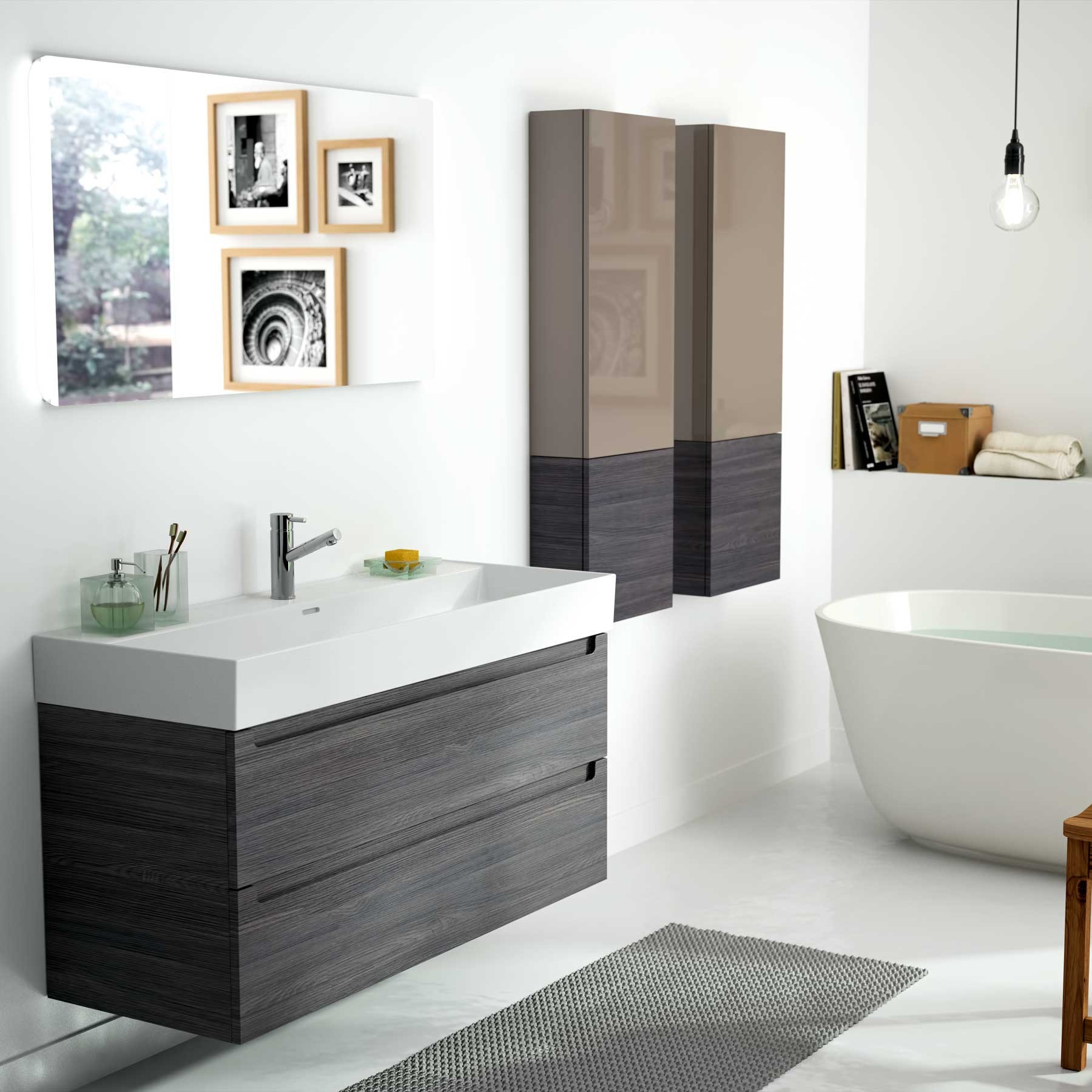 24177 SALGAR Раковина VENETO 1210 1 раковина БЕЛЫЙ ФАРФОР 1210 x 120 x 460 мм - Вид №1